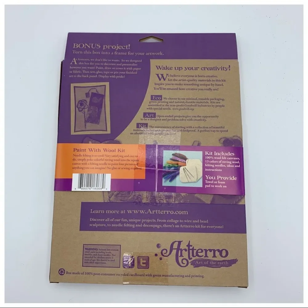 Set‎ of 3 Artterro Eco Art Kits NWT